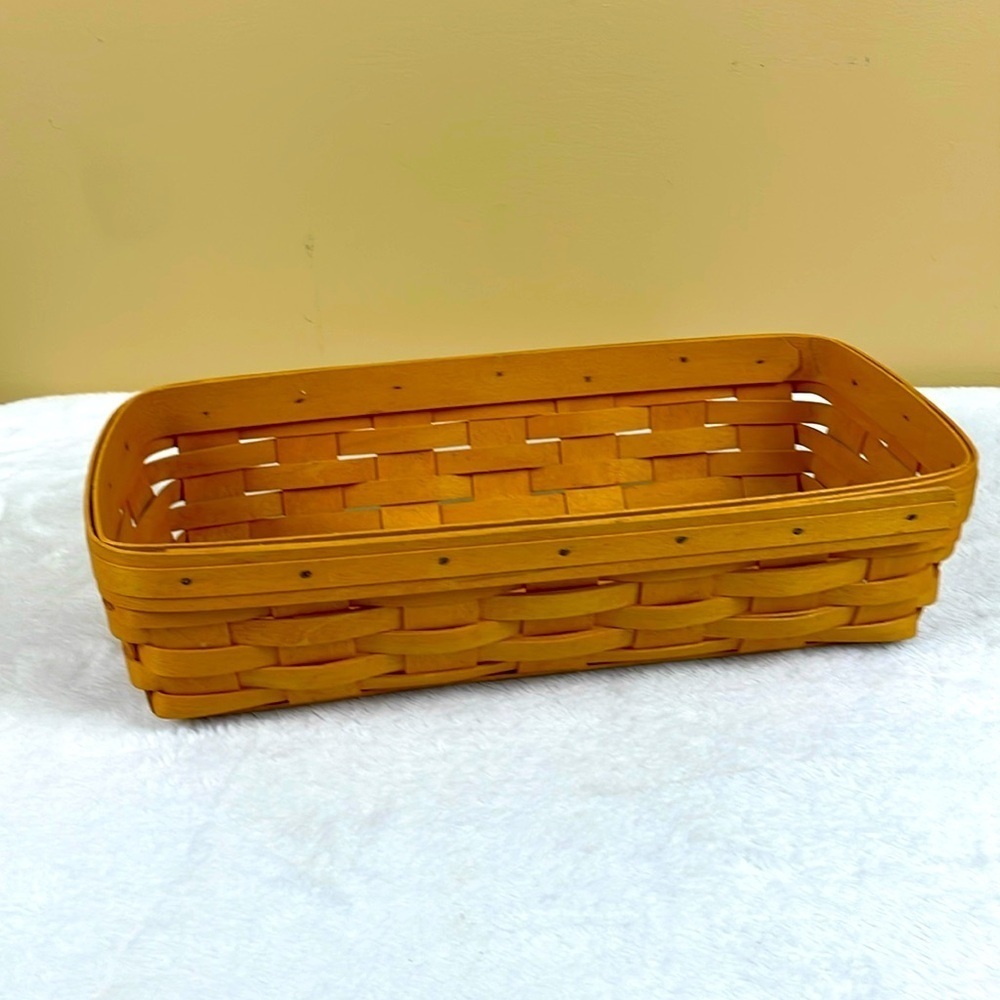 Longaberger Bread Basket, Art Supply Organizer, Handwoven in USA Vintage 1998